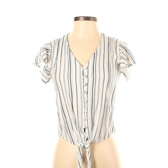 Striped Button Down Top - Picture 4 of 4